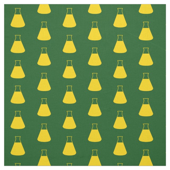 Yellow Erlenmeyer Flask Fabric (Swatch)