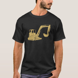 yellow excavator dredge dredger T-Shirt