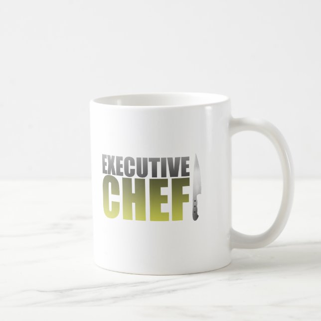 Yellow Executive Chef Coffee Mug (Right)