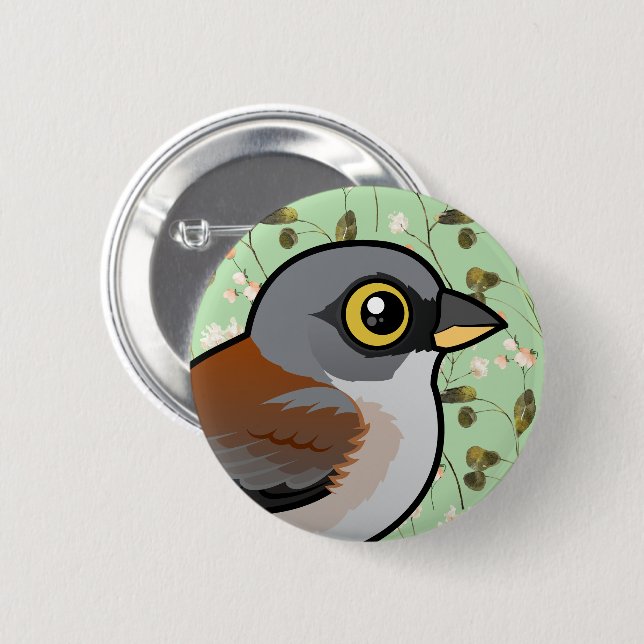 Yellow-eyed Junco 6 Cm Round Badge (Front & Back)