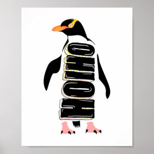 Yellow eyed penguin New Zealand bird Poster