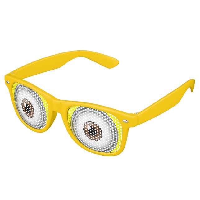 Yellow Eyes Cartoon Goggle Party Costume Glasses (Angled)
