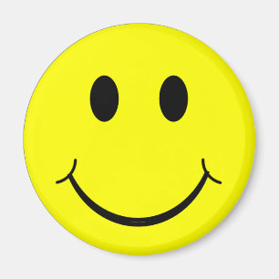 Yellow Face - Happy Face Magnet