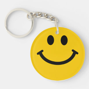 Yellow Face Key Ring