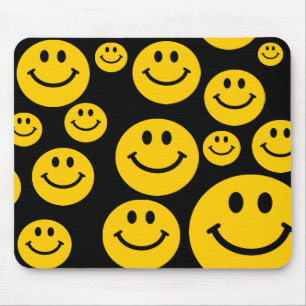 Yellow face mousepad