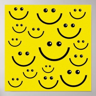 Yellow Face Poster
