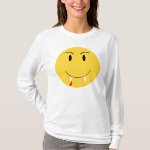Yellow Face With Vampire Fangs Shirt