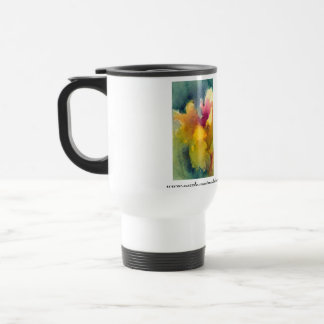 Yellow Fairy Iris Insulated Travel Mug