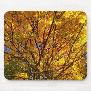Yellow Fall Foliage Mouse Mat