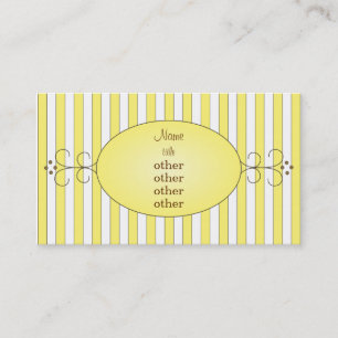 Yellow Fancy Cake Business Card