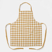 Yellow Farmhouse Gingham Apron