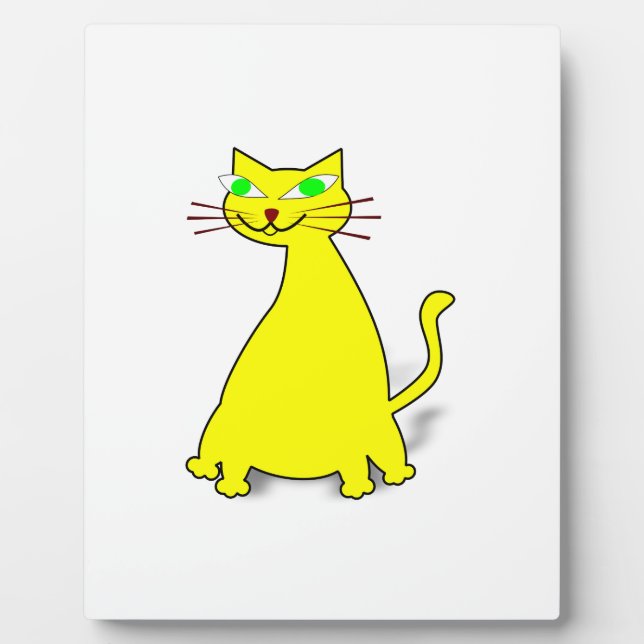 Yellow Fat Cat Plaque (Front)