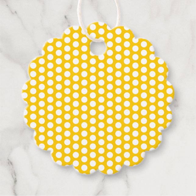 Yellow Favour Tags (Front)