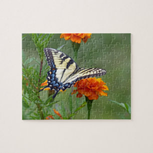 Yellow female Eastern Tiger Swallowtail Jigsaw Puz Puzzle