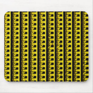 Yellow Fence Mouse Mat