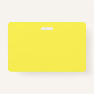 Yellow #FFF555, Golden Glow ID Badge