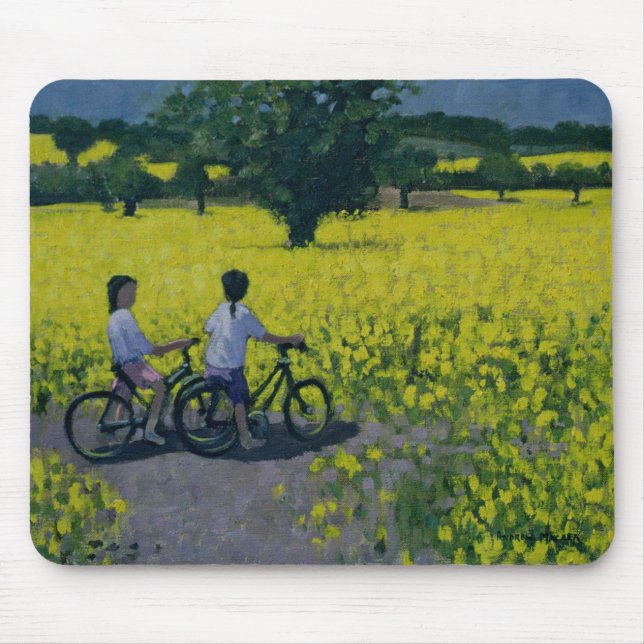 Yellow Field Kedleston Derby Mouse Mat (Front)