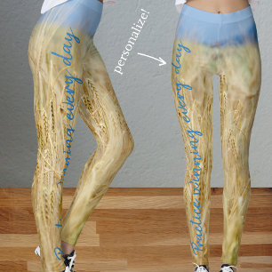 Yellow field leggings