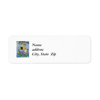 Yellow Finch Return address Label