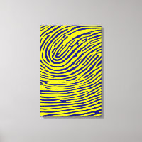 Yellow Fingerprint Minimalist