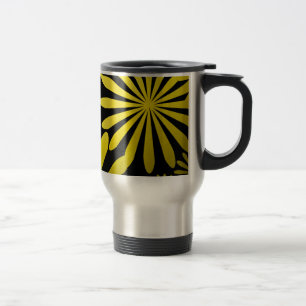 Yellow Fireworks Travel Mug
