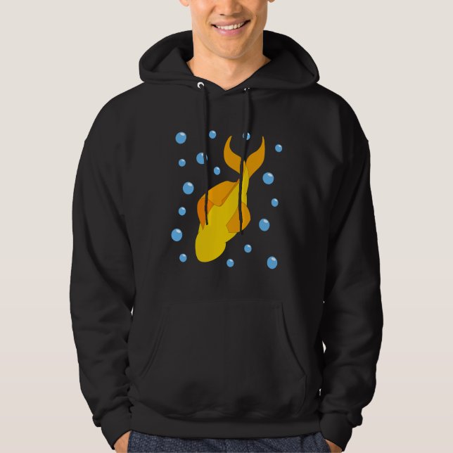 Yellow Fish Dive Hoodie (Front)