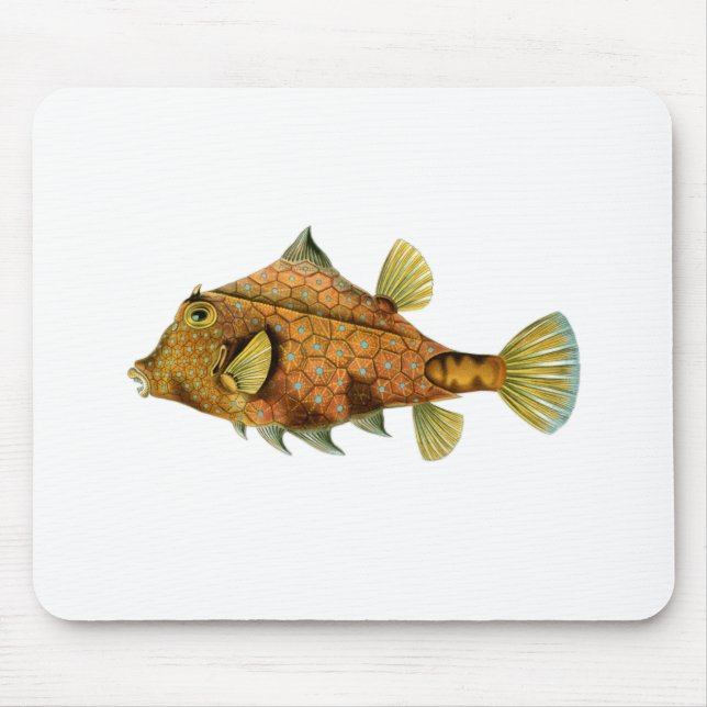 Yellow Fish Mouse Mat (Front)