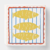 Yellow fish Nautical design