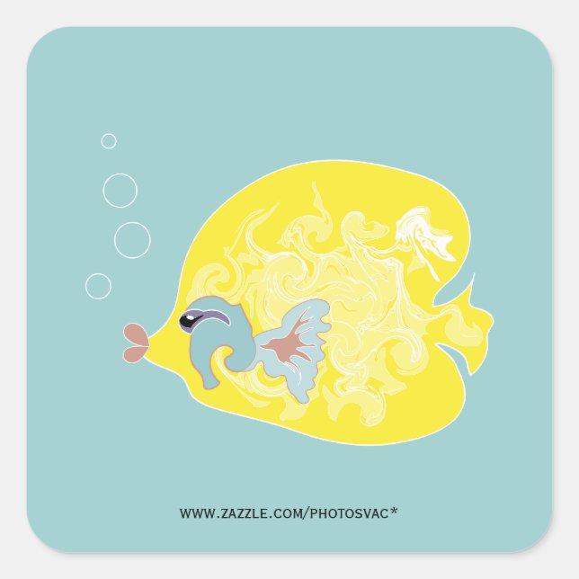 Yellow Fish Sticker (Front)