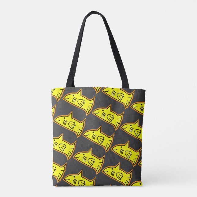 Yellow Fish Tote Bag (Back)