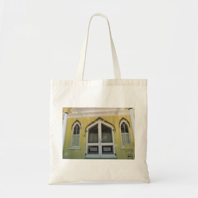 Yellow Flame Gingerbread - Martha's Vineyard Tote Bag (Front)