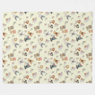 Yellow Fleece Blanket, Large 60" x 80"