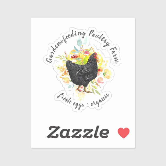 Yellow Floral Black Chicken Farmhouse (Sheet)