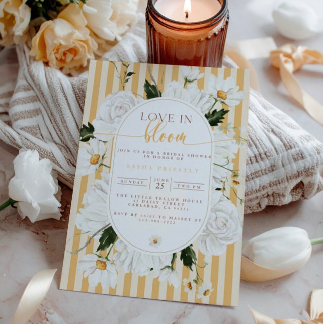 Yellow Floral Bridal Shower Invitation (Creator Uploaded)