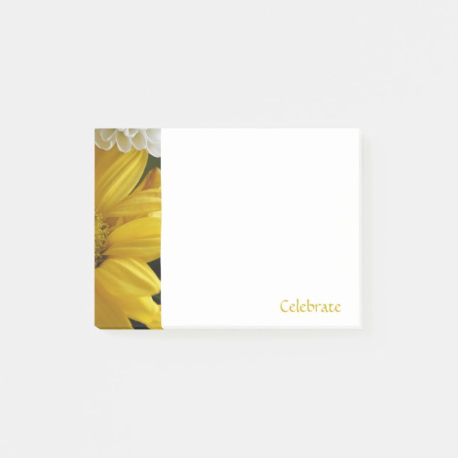 Yellow Floral Celebrate Notes (Front)