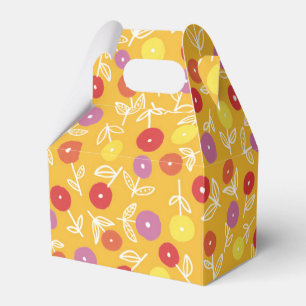 Yellow Floral Ditsy Party / Wedding Favour Box