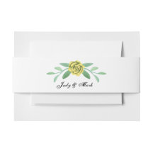 Yellow Floral Greenery Foliage