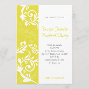 Yellow Floral Invitation