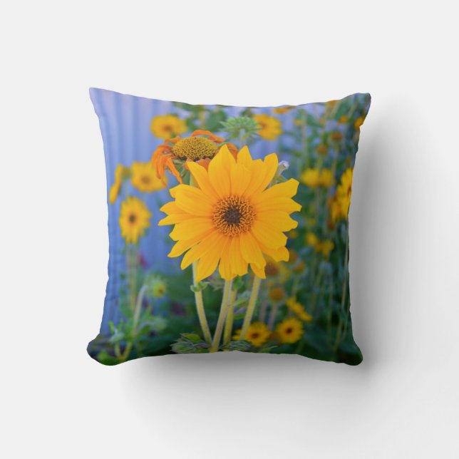 Yellow Floral Pillow (Front)