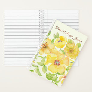 Yellow floral Praise & Prayer Journal