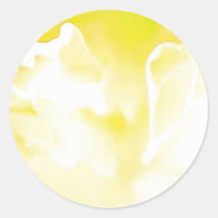 Yellow Floral Print Sticker