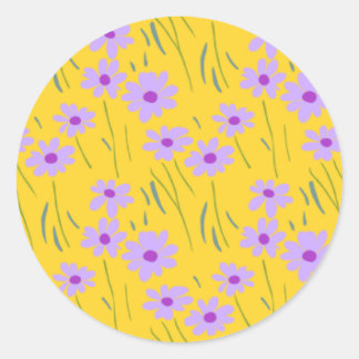 Yellow Floral Stickers