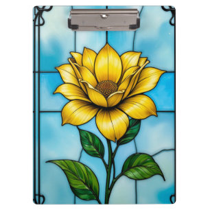 🌼 Yellow Floral Writing Board Office And Study Clipboard