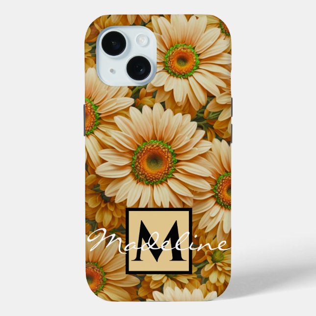 Yellow floral yellow sunflower yellow daisies  Case-Mate iPhone case (Back)