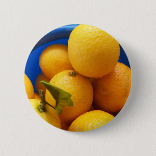 Yellow Florida Lemons 6 Cm Round Badge