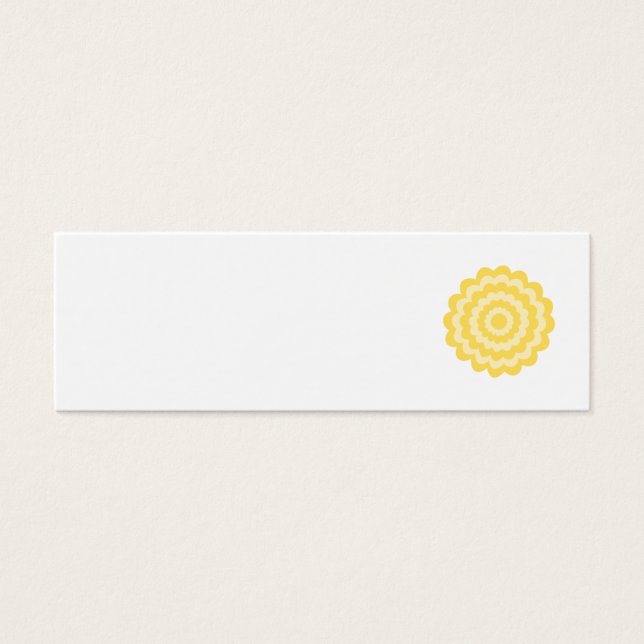 Yellow flower. (Front)