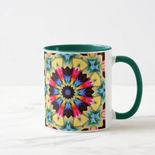 Yellow Flower Abstract Mug