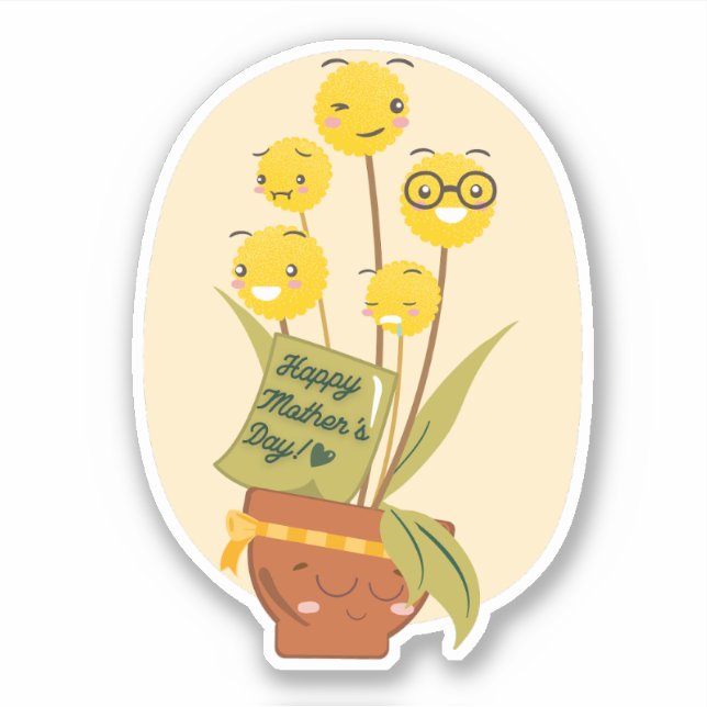 Yellow Flower and Mum Plant (Front)