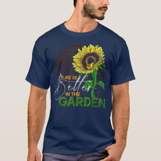 Yellow Flower Blossom Gardener Garden Plant Sunflo T-Shirt