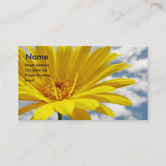 Yellow Flower Business Card